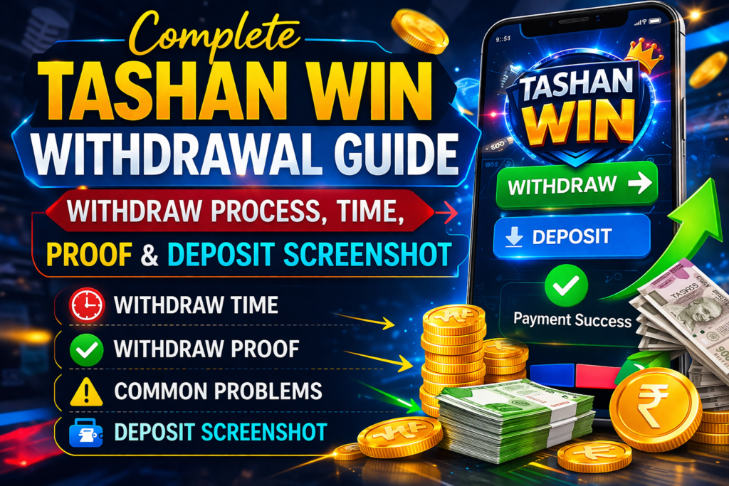 Complete Tashan Win Withdrawal