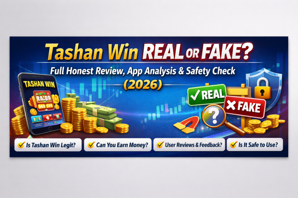 Tashan Win Real or Fake? Full Honest Review, App Analysis & Safety Check (2026)
